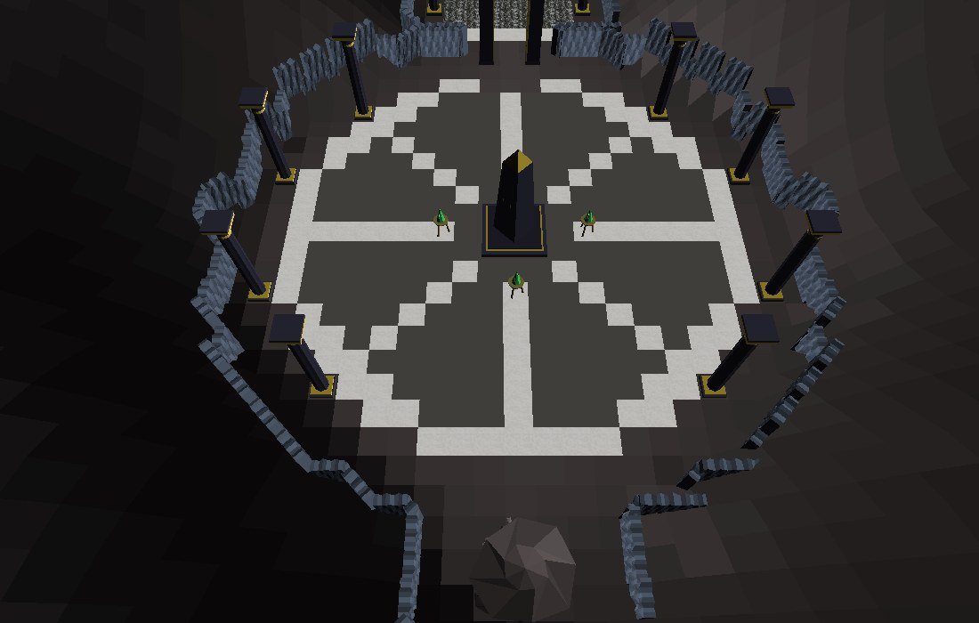 The lobby: Mode Obelisk and the Descent Gate